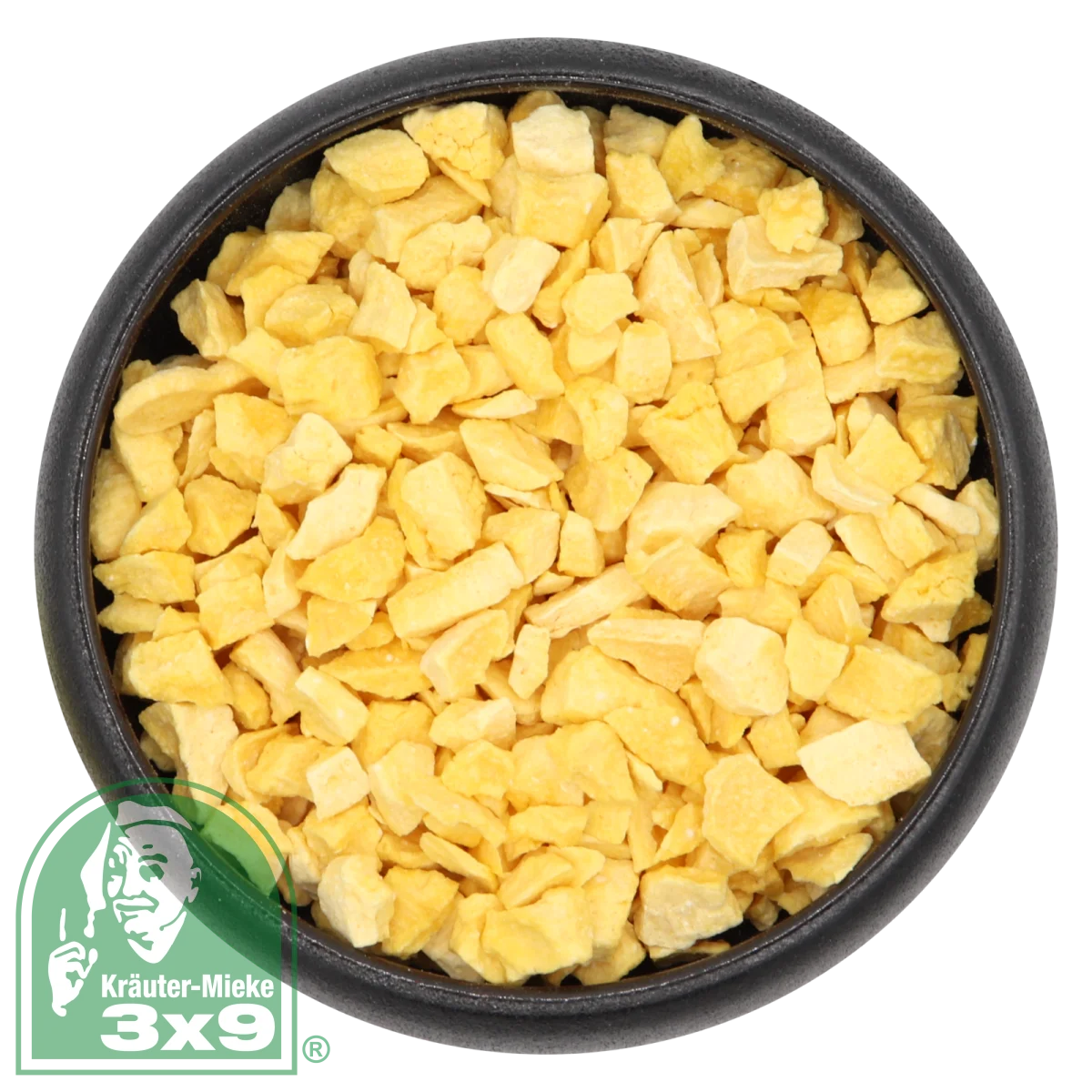 Maracujastücke (Passionsfrucht), gefriergetrocknet